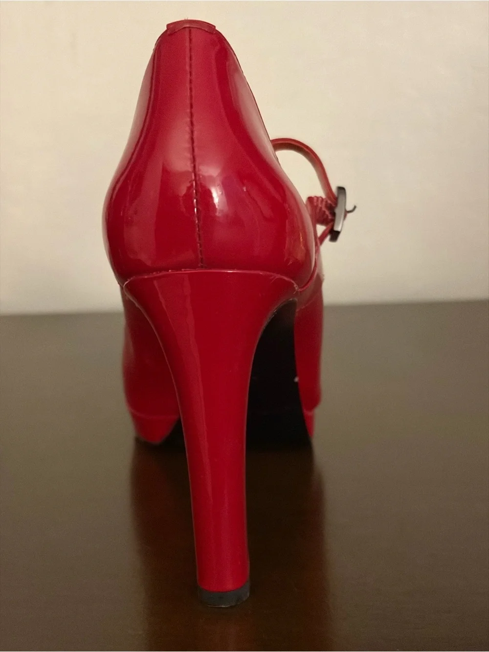 Via Spiga Red Patent Mary Jane High Heel Pumps